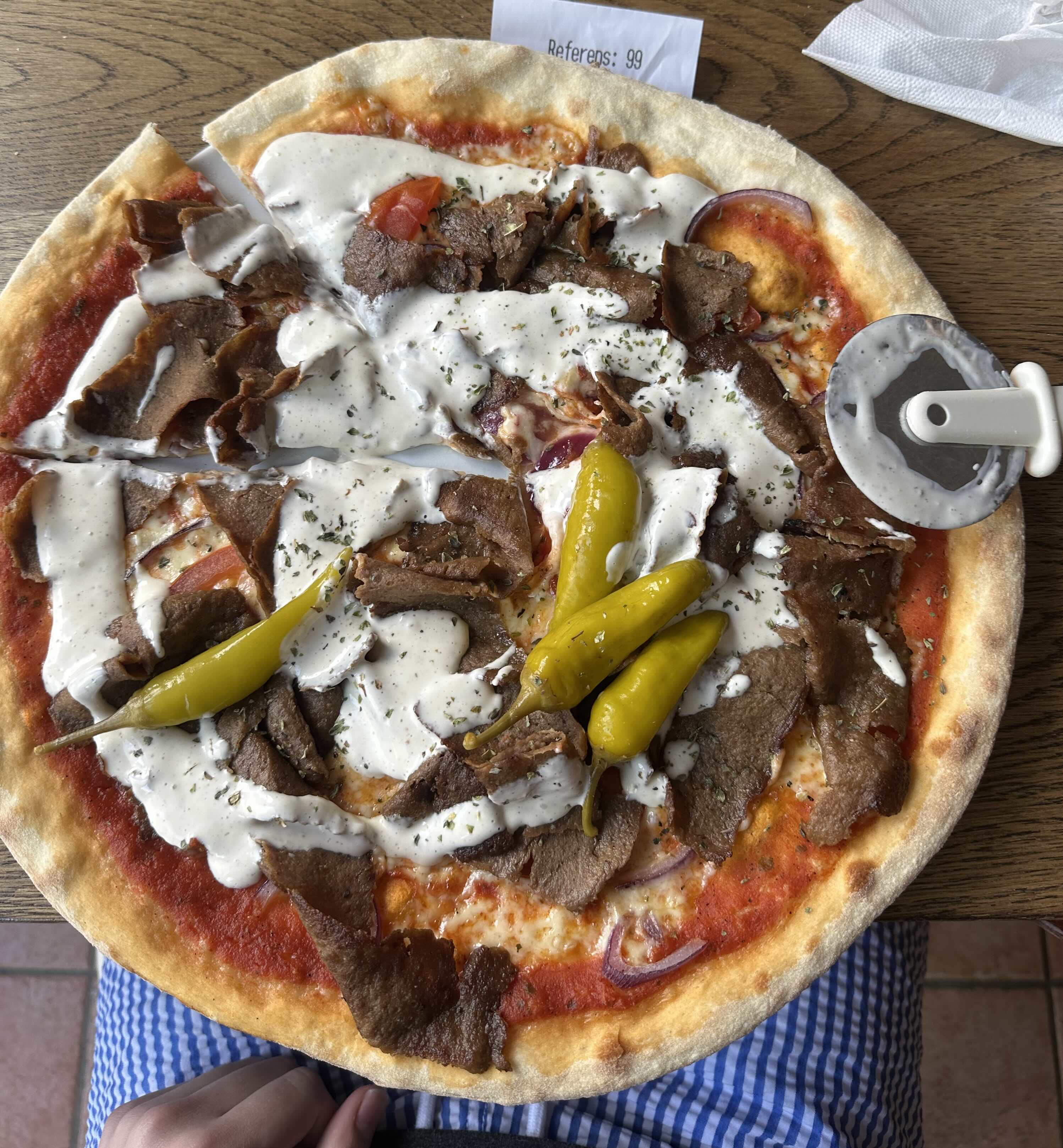 Kebabpizza, something of Swedish cuisine